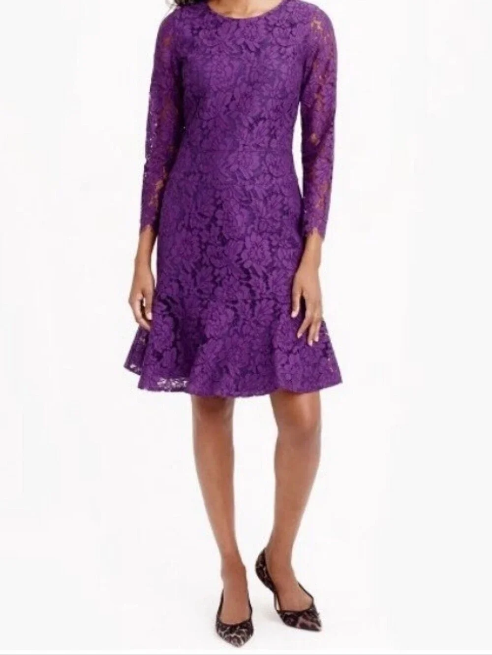 J.CREW FLORAL LACE DRESS